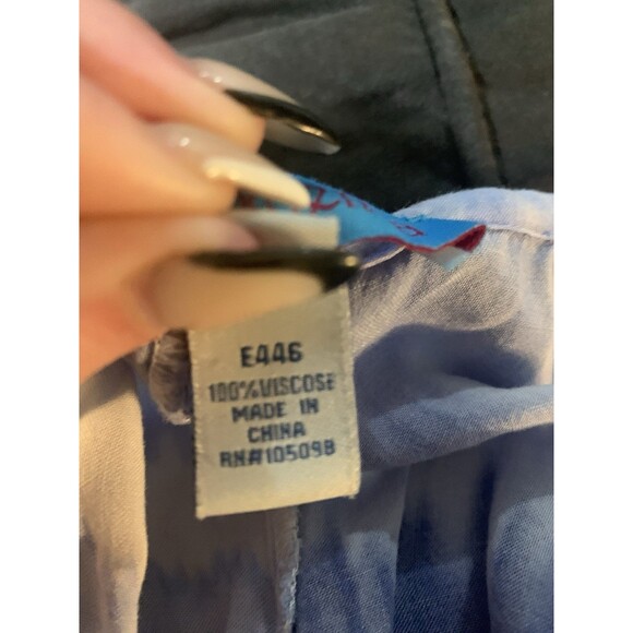 Vintage  Women’s Blue Tie-dye Maxi Halter dress. Size Small. B57 - Picture 4 of 6